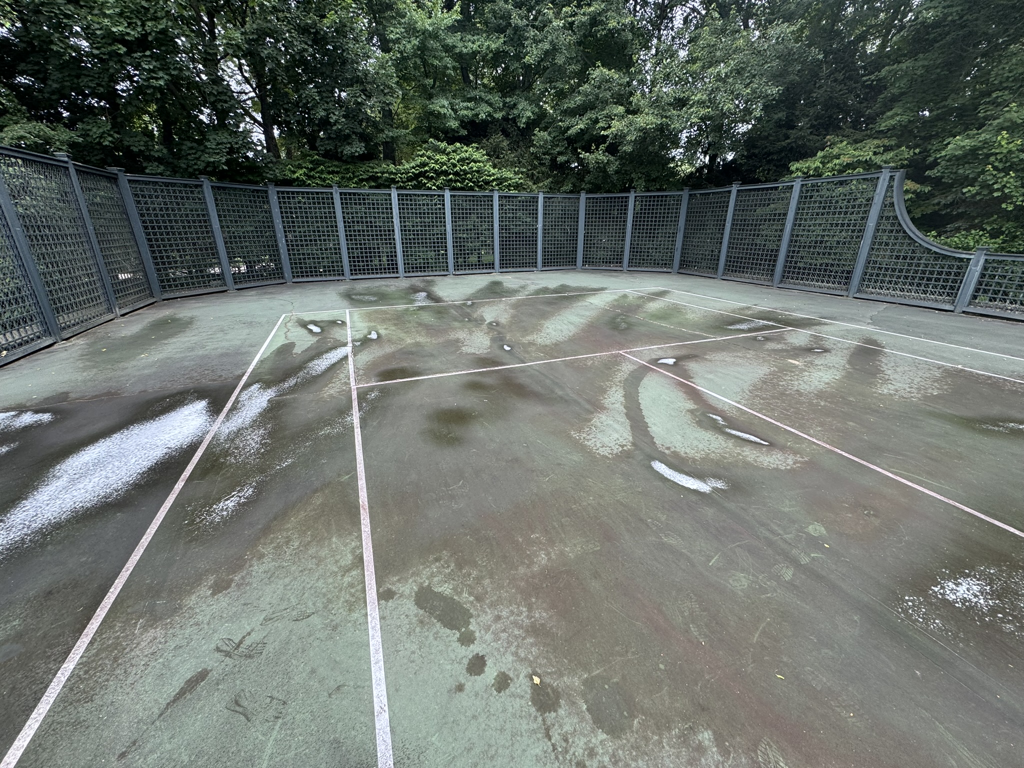 Tennis Court Revival — before